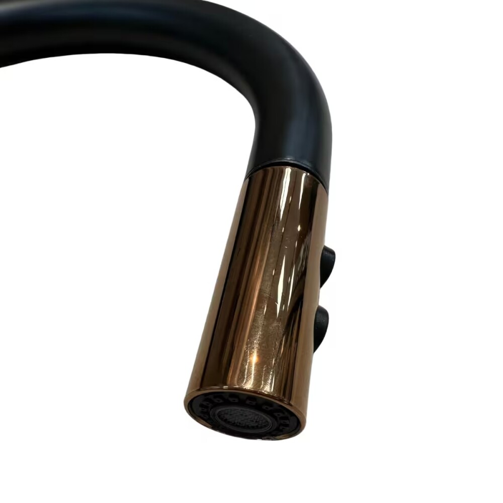 Grifería de cocina Monocomando de mesada extensible Negro mate Grifería De Cocina Monocomando De Mesada Extensible Negro Mate