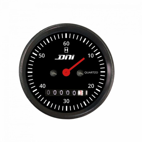 INSTRUMENTO RELOJ MEDIDOR - CUENTA HORAS NEGRO C/ILUMINACION 52MM 12/24V DNI INSTRUMENTO RELOJ MEDIDOR - CUENTA HORAS NEGRO C/ILUMINACION 52MM 12/24V DNI