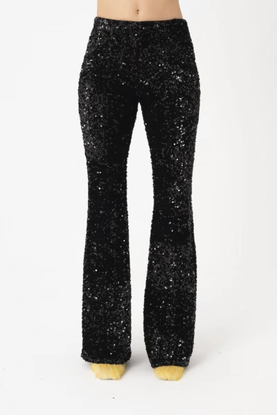 Pantalón flare Negro