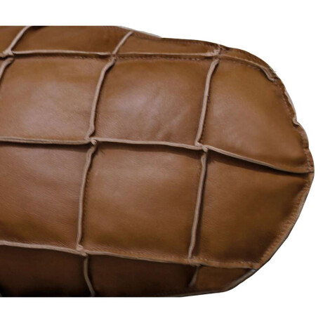 Almohadion Cuero 76x35cm oval grande Marron