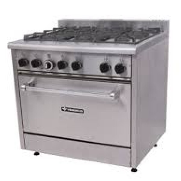 Cocina profesional a gas 6 hornallas Don Bidone Venancio Cocina profesional a gas 6 hornallas Don Bidone Venancio