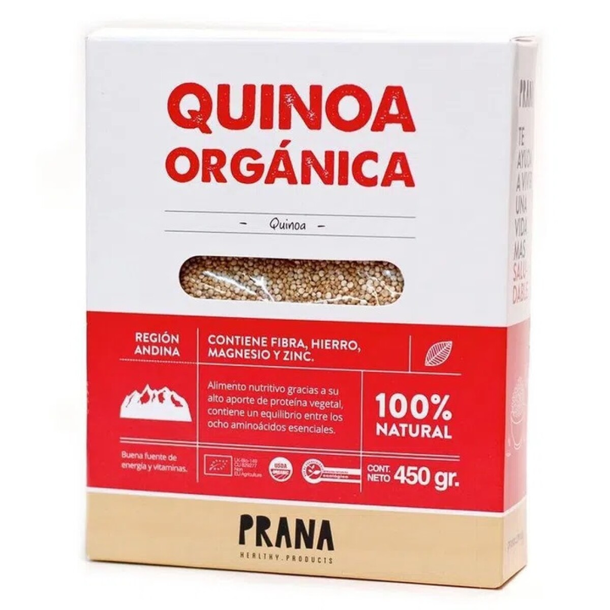 Quinoa Orgánica Prana 450 Grs. 