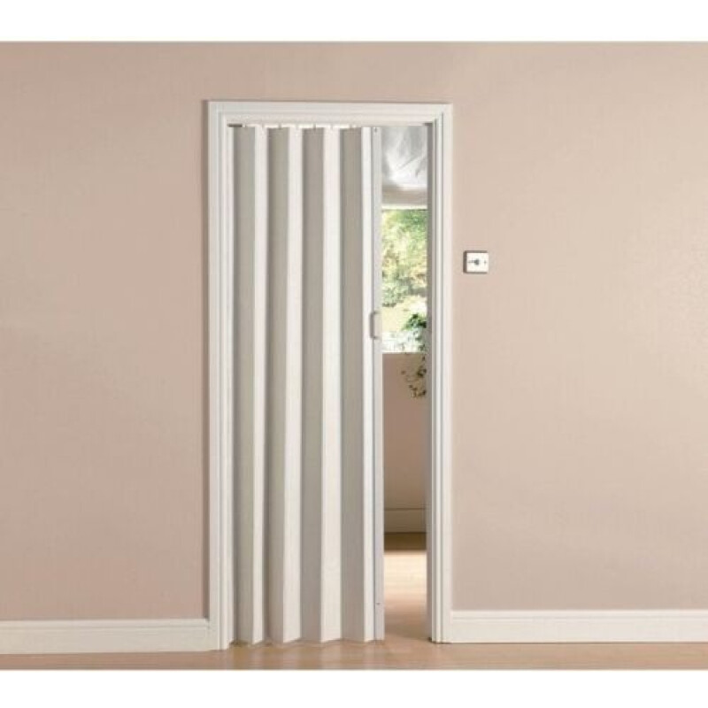 Puerta Pvc Corrediza Plegable Acordeon 210 X 60 Cm Blanco