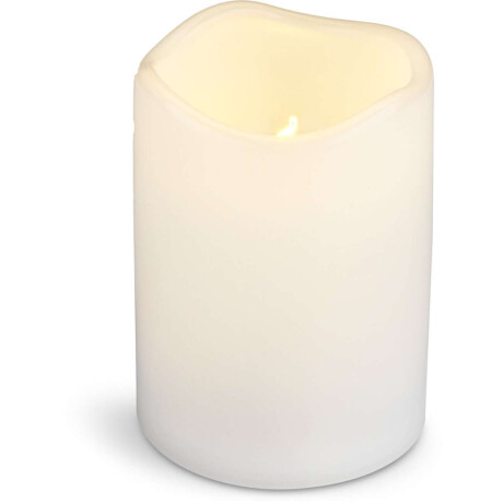 Vela pilar LED SOREN Ø8xA13cm blanco Blanco