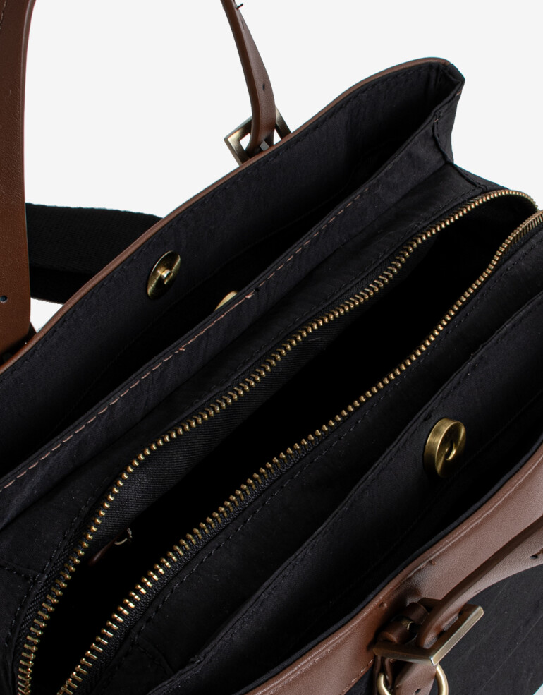 City Back to Office Cartera City Combinada - Negro