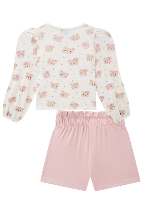 Conjunto Blusa Manga Larga y Short Conjunto Blusa Manga Larga y Short