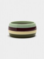Pulsera Con Rayas En Resina multicolor