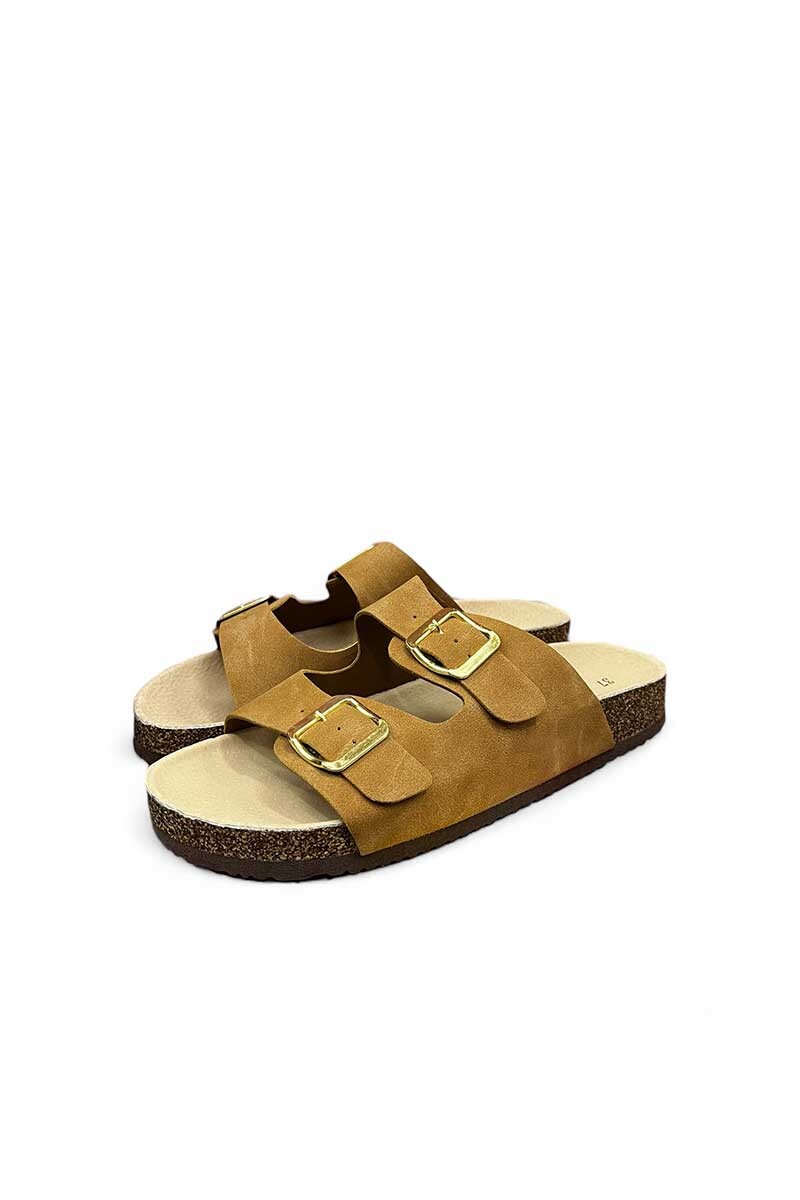 SANDALIA BETTINA 2 HEBILLAS BT103 Marron