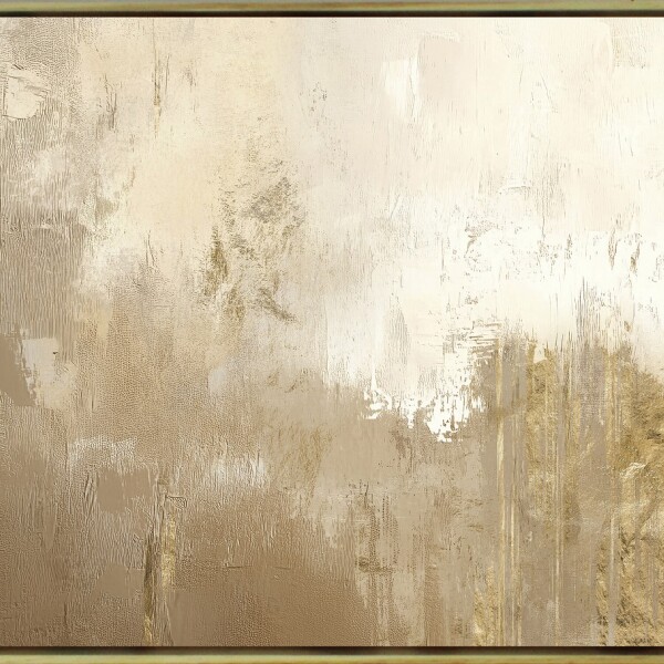CUADRO CANVAS ABSTRACTO TONOS BEIGE MARCO MADERA CUADRO CANVAS ABSTRACTO TONOS BEIGE MARCO MADERA