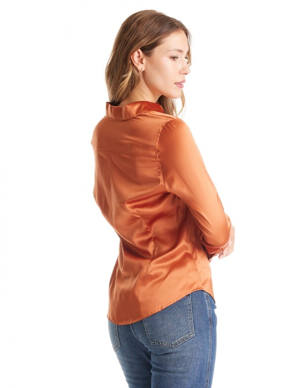 Camisa Saten TERRACOTA