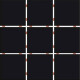Revestimiento En Malla De Piezas 10X10 Negro Acetinado