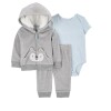 Conjunto Micropolar Carters Gris Conjunto Micropolar Carters Gris