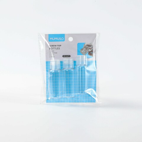 BOTELLAS CON TAPA A ROSCA (20 ML X3) BOTELLAS CON TAPA A ROSCA (20 ML X3)