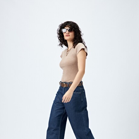 JEAN TISSU Azul