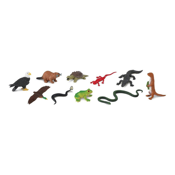 Figura Animales Safari Río Pack Niños Tubo Mar Juego Figura Animales Safari Río Pack Niños Tubo Mar Juego