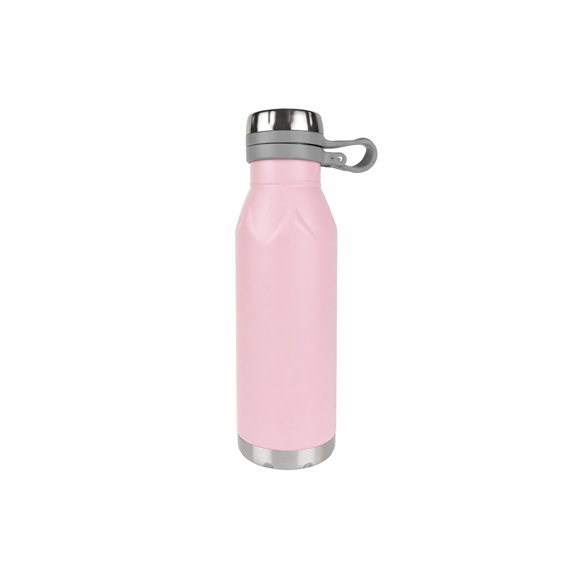 Botella térmica acero inoxidable 600ml diseño minimalista - Rosa 