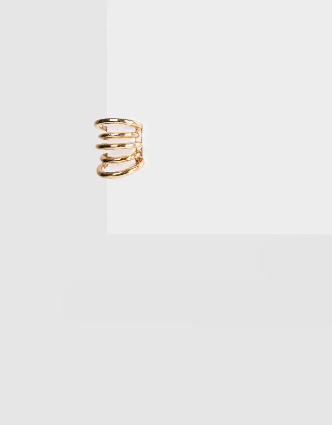 Bijou Cuff Metal Earcuff De Metal Dorado - Dorado