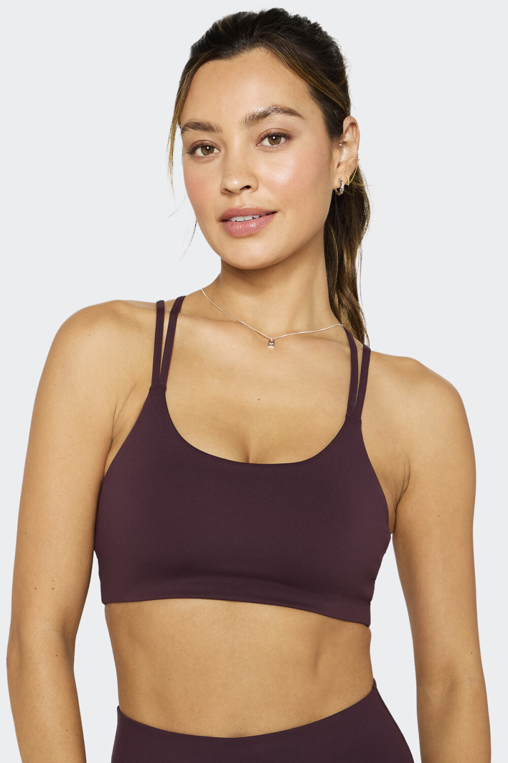 Bra Fabletics Deportivo Principal Low Impact Marrón