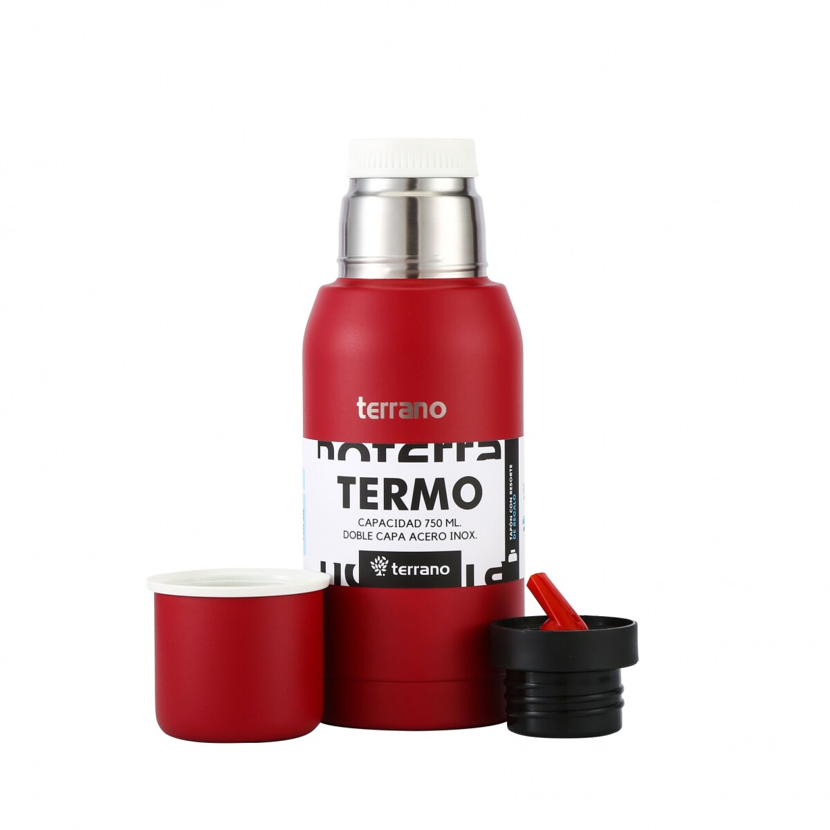 Termo Premium 750mL. - Rojo 