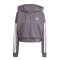 Campera de Mujer Adidas Essentials Zip Gris - Blanco