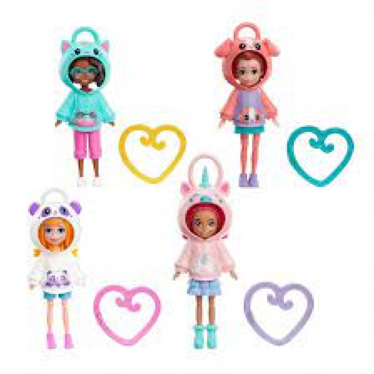 Muñeca Polly Pocket Hoodie Amigos con Clip Surtido 