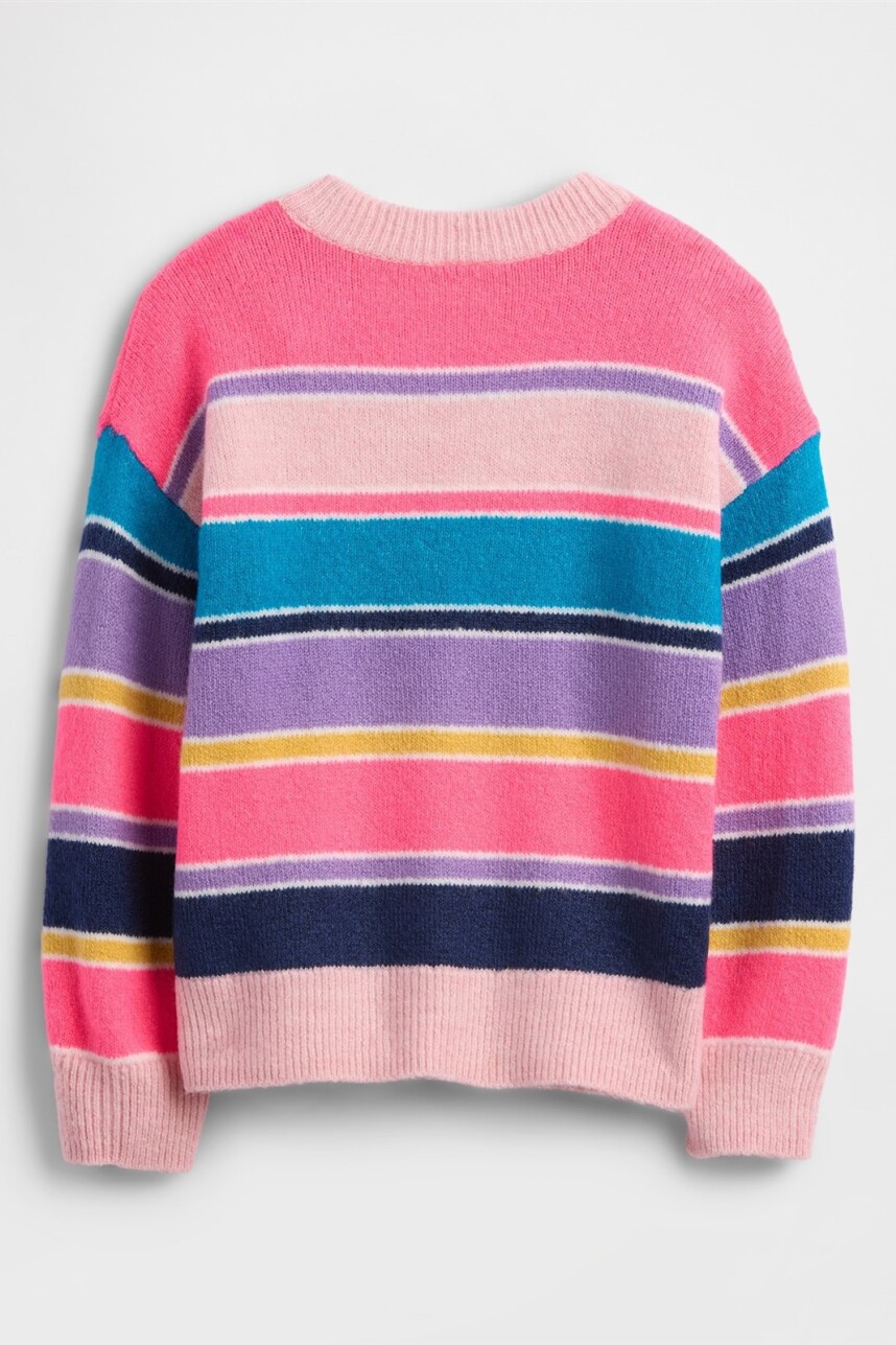 Buzo Algodón Toddler Niña Happy Stripe