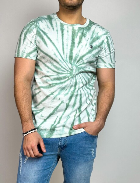 T-Shirt efecto batik Bertoni Verde