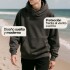 Canguro Buzo OverSize Capucha Cuello Frio Invierno Unisex Color Gris Talle L