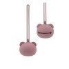 porta chupete pod silicona oso rosa