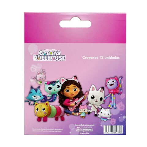 Pack x 12 Crayones Colores La Casa de Gabby U
