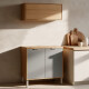 JUEGO DE COCINA 2 MODULOS MESADA MDF LINEA COLORS FREIJO Y VERDE