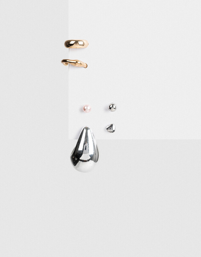 Bijou Cuff Chunky Edition Set De Aros Chunky Edition - Combinacion Bicolor