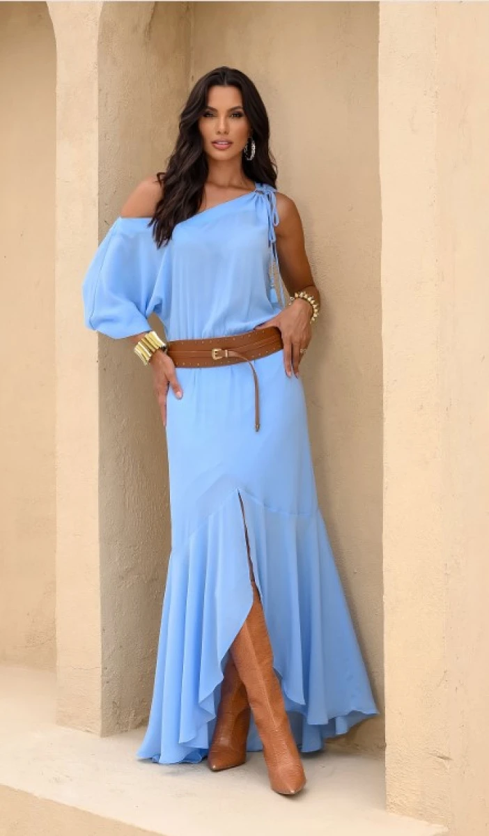 Vestido Maju - Celeste 