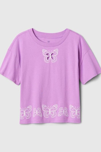 Remera Gráfico Manga Corta Niña Lilac Surge 2