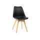 SILLA EAMES TAPIZADA NEGRA SILLA EAMES TAPIZADA NEGRA