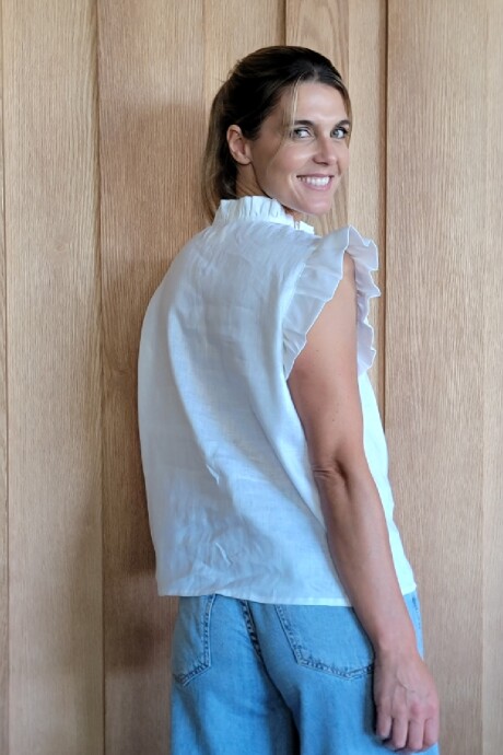 Musculosa Mojito Puro Lino Blanco