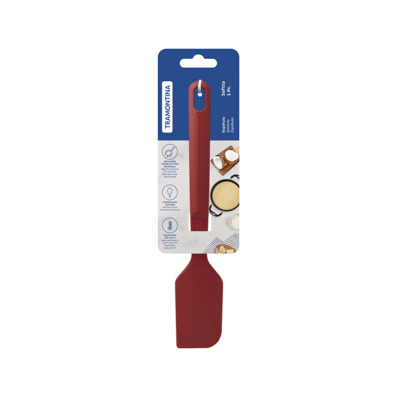Espátula de Silicona Tramontina Rojo