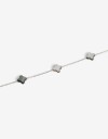 Pulseras Flexibles Perlas Pulsera Nácar. - Plateado Rodio