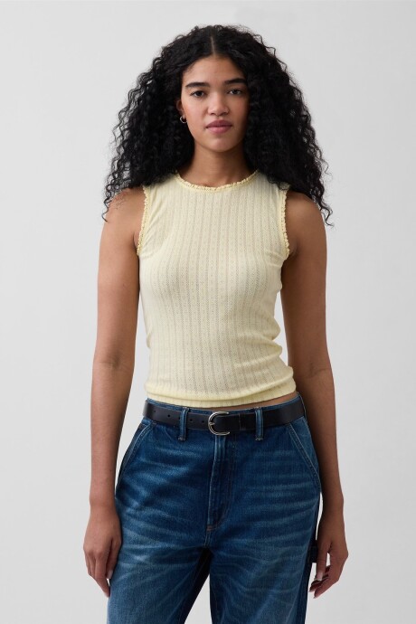 Musculosa Pointelle Mujer Maize