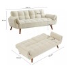 Sillón Cama 3 Cuerpos Retráctil - Frida Gris