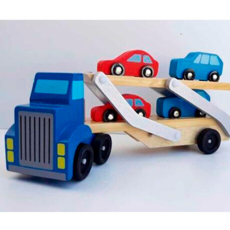 Camión Transportador de Autos en Madera 001