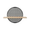 ESTANTE MADERA C/DET NEGRO 49.5X32CM Unica