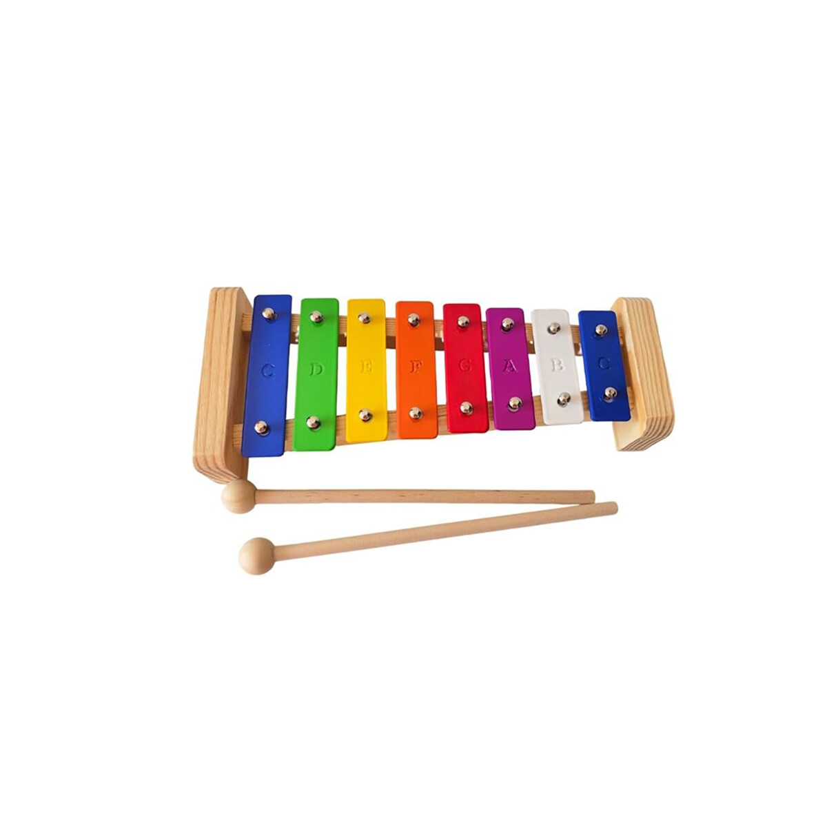 Xilófono de Madera Infantil multicolor 