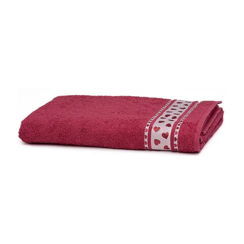 Toalla Mano Dohler Jacquard Premium 50 x 80 cm 100% Algodón 6987 - CEREZA