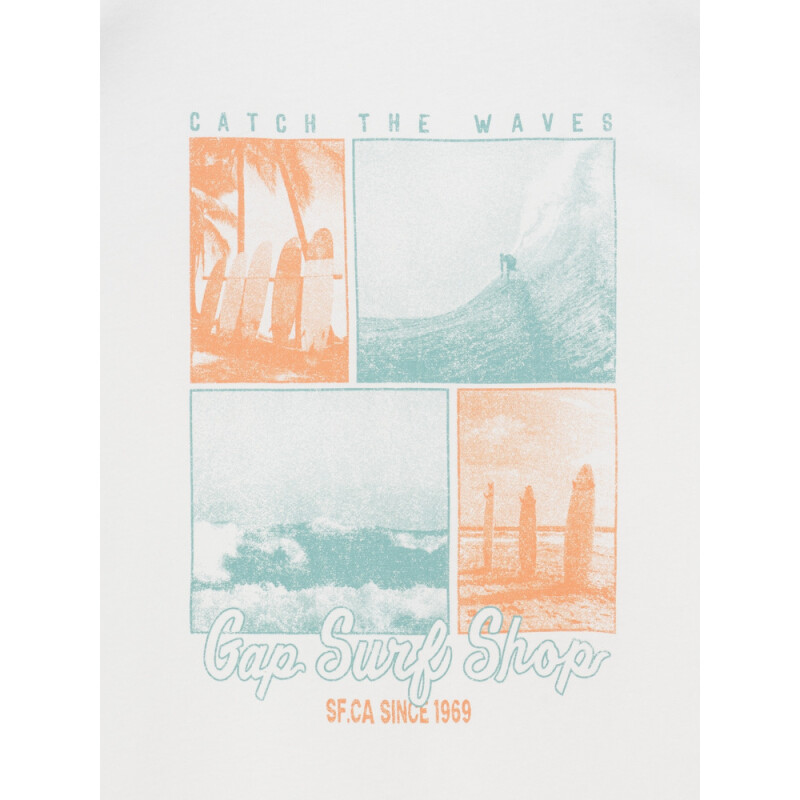 V-FRCH GAP SURF TEE NEW OFF WHITE