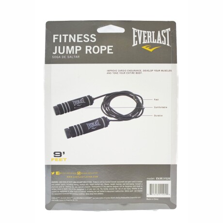 Cuerda de Saltar Everlast Negro / Naranja