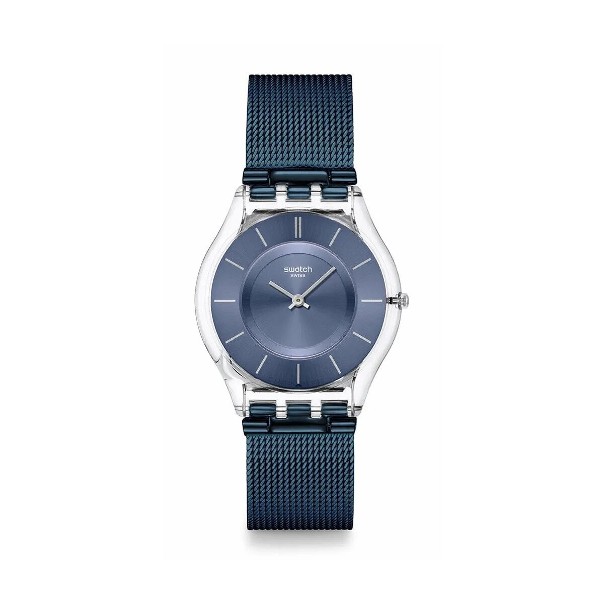 Reloj Swatch SS08K120M Cool Skies de acero - Azul 
