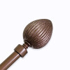 VARA METAL BRONCE P/CORTINA 122-218CM Unica