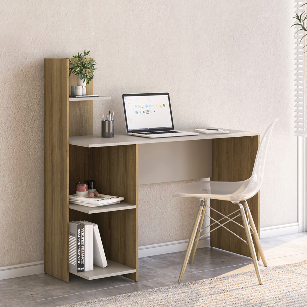 ESCRITORIO DE OFICINA IMOLA COLOR MIEL/ARENAS Escritorio De Oficina Imola Color Miel/arenas