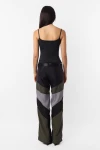 Pantalon Career VERDE/NEGRO/GRIS